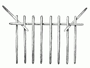 Tent frame with rails Tent frame with rails